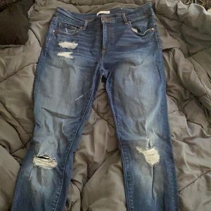 Loft Deconstruct skinny jeans
